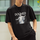 Bold Doomed graphic t-shirt, fun oversized streetwear for casual wear and parties, perfect for quirky fashion lovers, SanSCARi collection
