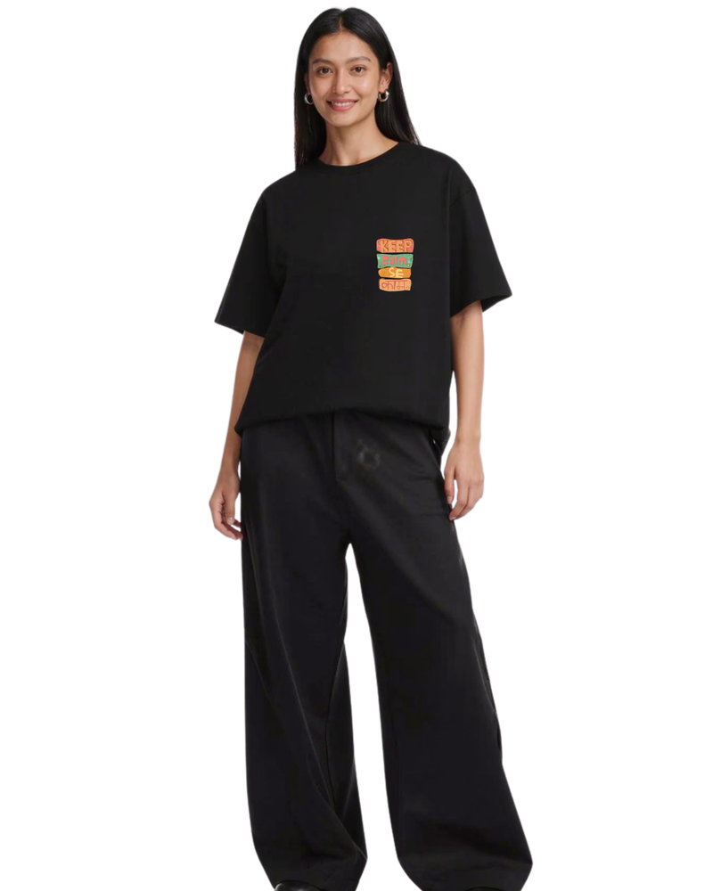 Keep Calm Se काम Oversized Tee